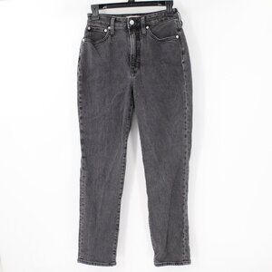 madewell jeans women's 24 L25 The Curvy Perfect vintage gray cotton blend pocket